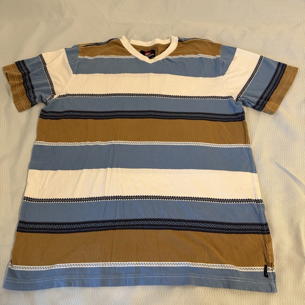 Quiksilver Men's Blue Short Sleeve T-Shirt XL